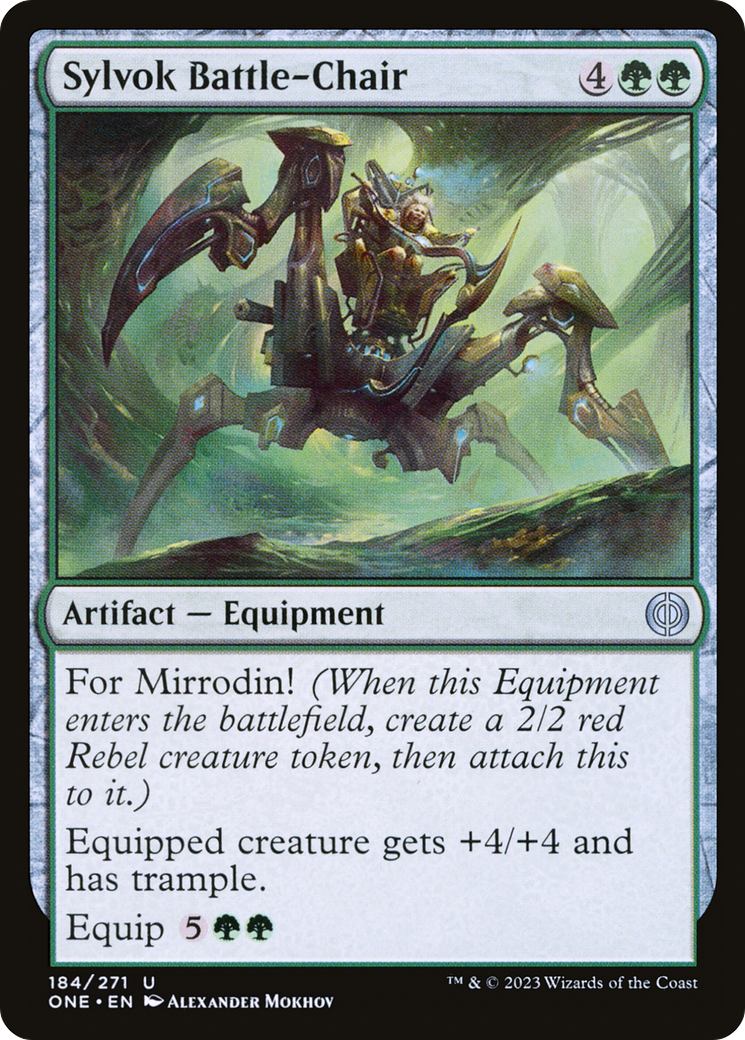 Sylvok Battle-Chair [Phyrexia: All Will Be One] | Card Citadel