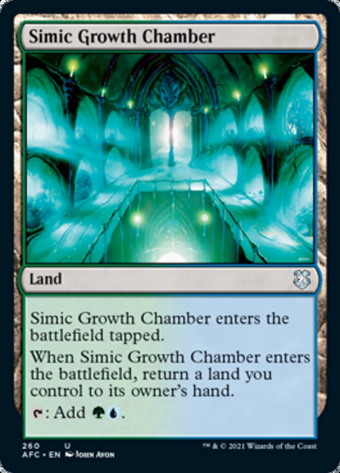 Simic Growth Chamber [Dungeons & Dragons: Adventures in the Forgotten Realms Commander] | Card Citadel