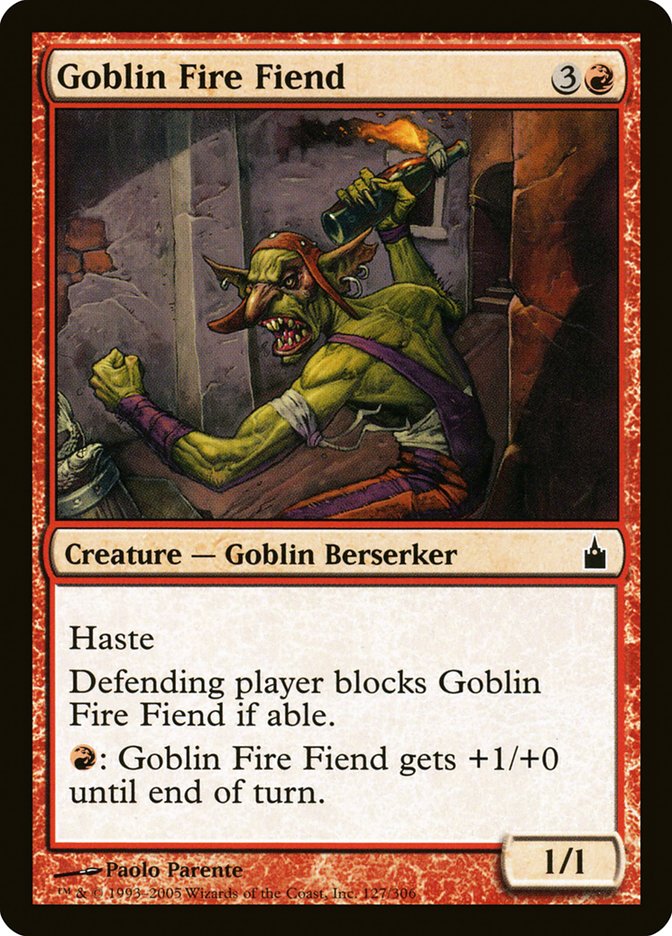 Goblin Fire Fiend [Ravnica: City of Guilds] | Card Citadel