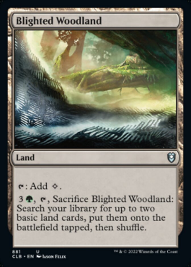 Blighted Woodland [Commander Legends: Battle for Baldur's Gate] | Card Citadel