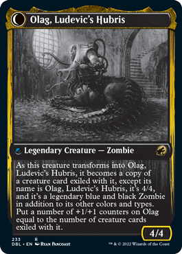 Ludevic, Necrogenius // Olag, Ludevic's Hubris [Innistrad: Double Feature] | Card Citadel