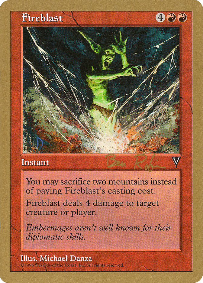 Fireblast (Ben Rubin) [World Championship Decks 1998] | Card Citadel