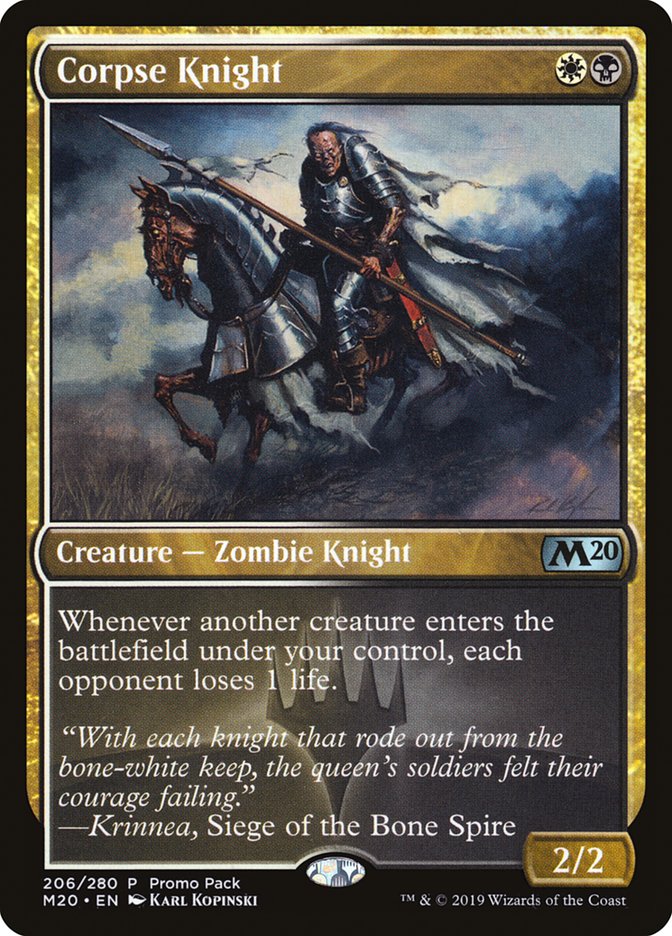 Corpse Knight [Core Set 2020 Promos] | Card Citadel
