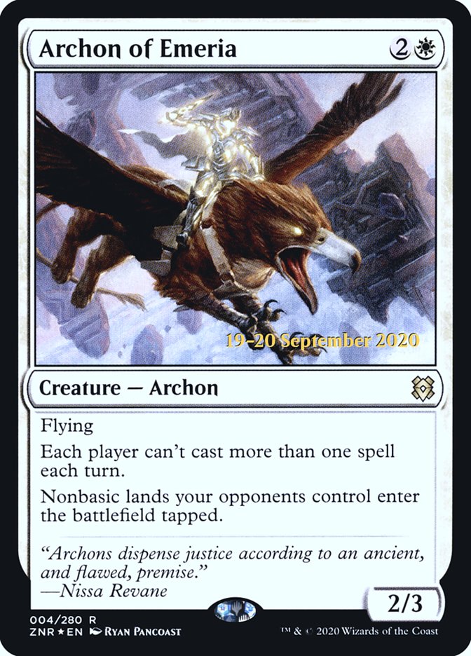 Archon of Emeria  [Zendikar Rising Prerelease Promos] | Card Citadel