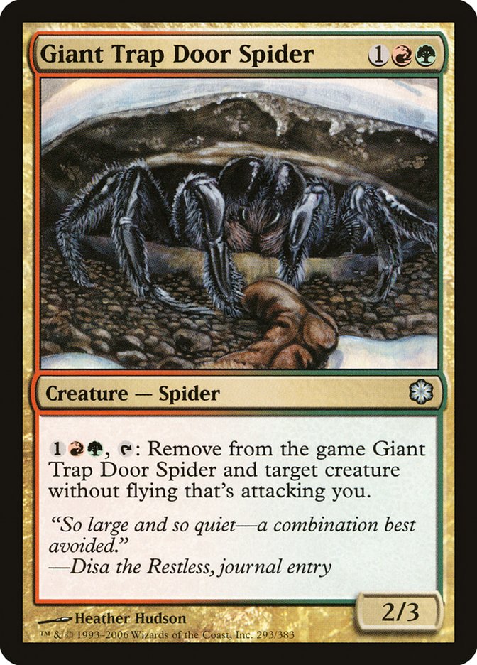 Giant Trap Door Spider [Coldsnap Theme Decks] | Card Citadel