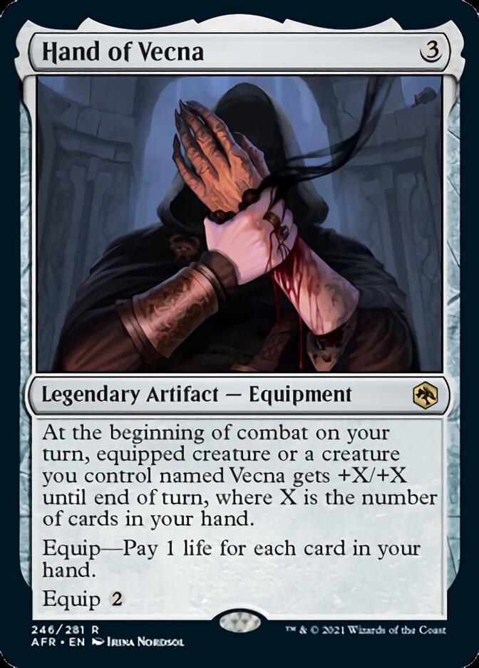 Hand of Vecna [Dungeons & Dragons: Adventures in the Forgotten Realms] | Card Citadel