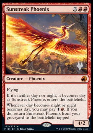 Sunstreak Phoenix (Promo Pack) [Innistrad: Midnight Hunt Promos] | Card Citadel