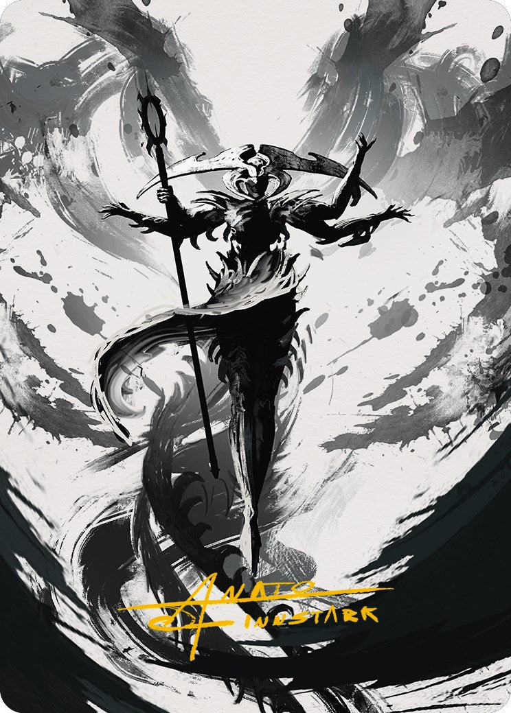 Atraxa, Grand Unifier 2 Art Card (Gold-Stamped Signature) [Phyrexia: All Will Be One Art Series] | Card Citadel