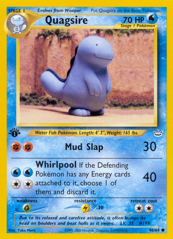 Quagsire (48/64) [Neo Revelation 1st Edition] | Card Citadel