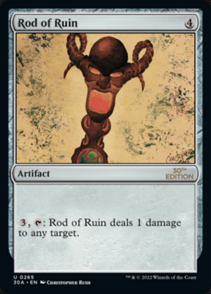 Rod of Ruin [30th Anniversary Edition] | Card Citadel