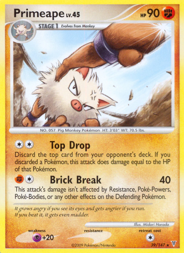 Primeape (39/147) [Platinum: Supreme Victors] | Card Citadel