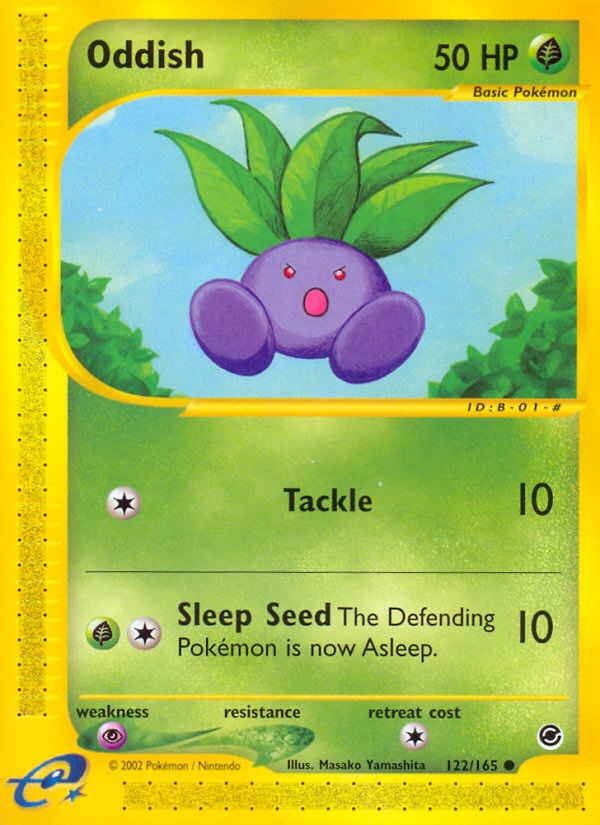 Oddish (122/165) [Expedition: Base Set] | Card Citadel
