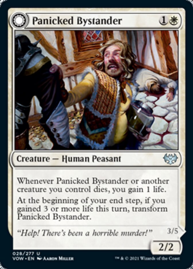 Panicked Bystander // Cackling Culprit [Innistrad: Crimson Vow] | Card Citadel