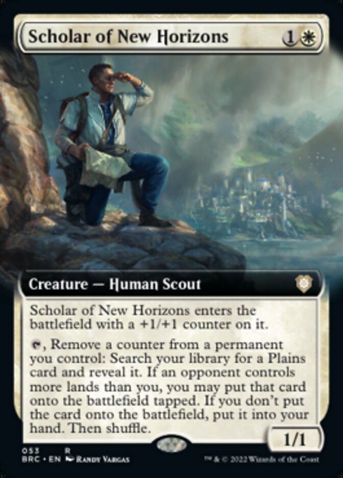 Scholar of New Horizons (Extended Art) [The Brothers' War Commander] | Card Citadel