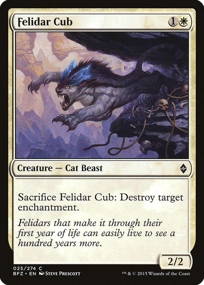 Felidar Cub [Battle for Zendikar] | Card Citadel