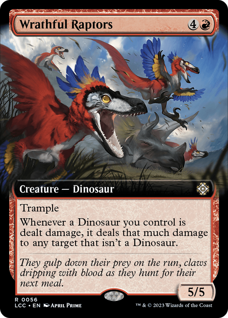 Wrathful Raptors (Extended Art) [The Lost Caverns of Ixalan Commander] | Card Citadel