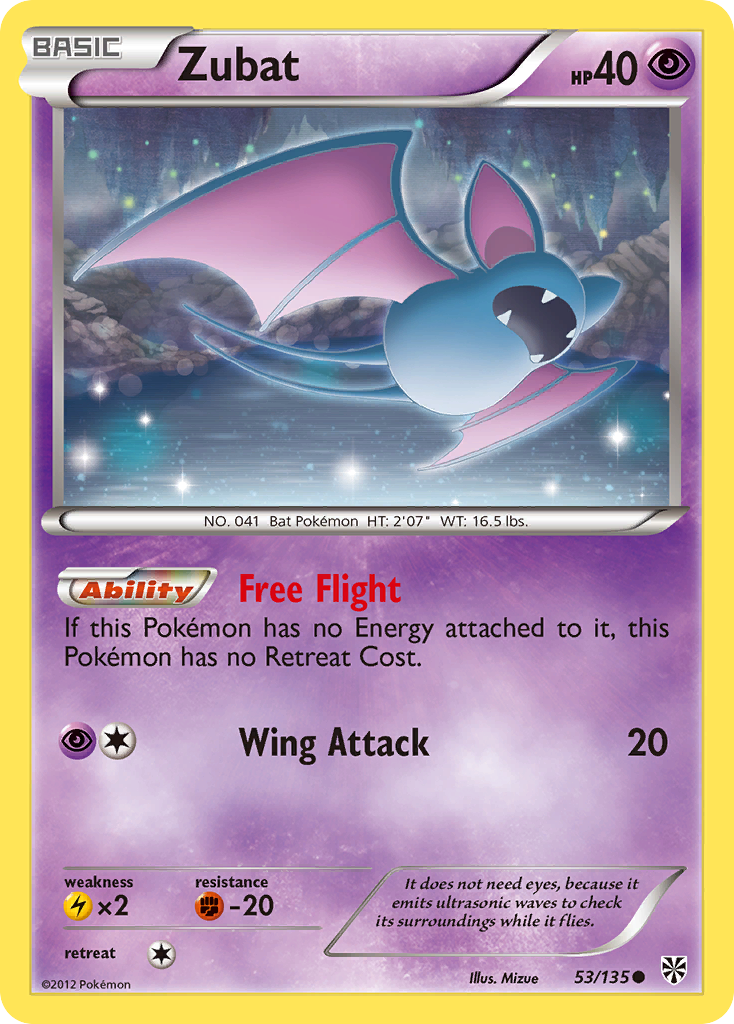 Zubat (53/135) [Black & White: Plasma Storm] | Card Citadel