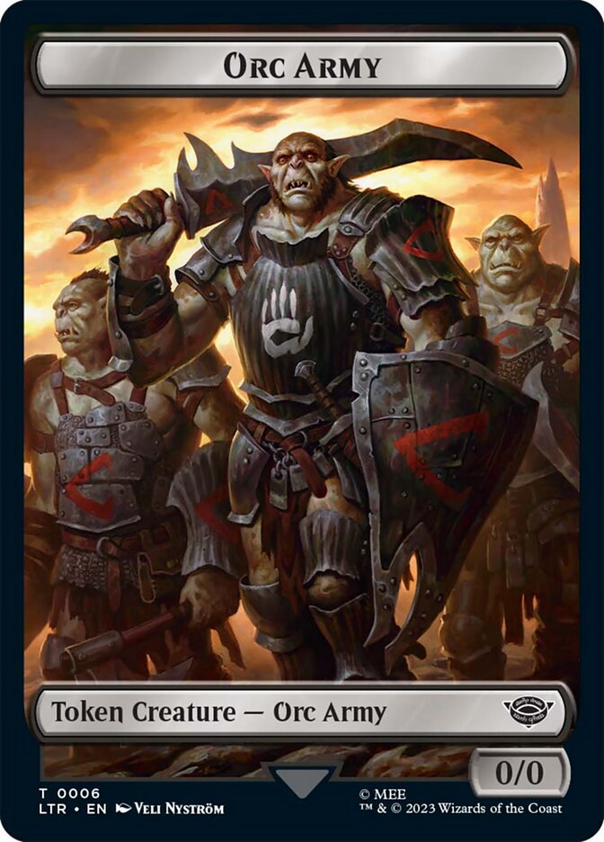 Orc Army Token (06) [The Lord of the Rings: Tales of Middle-Earth Tokens] | Card Citadel