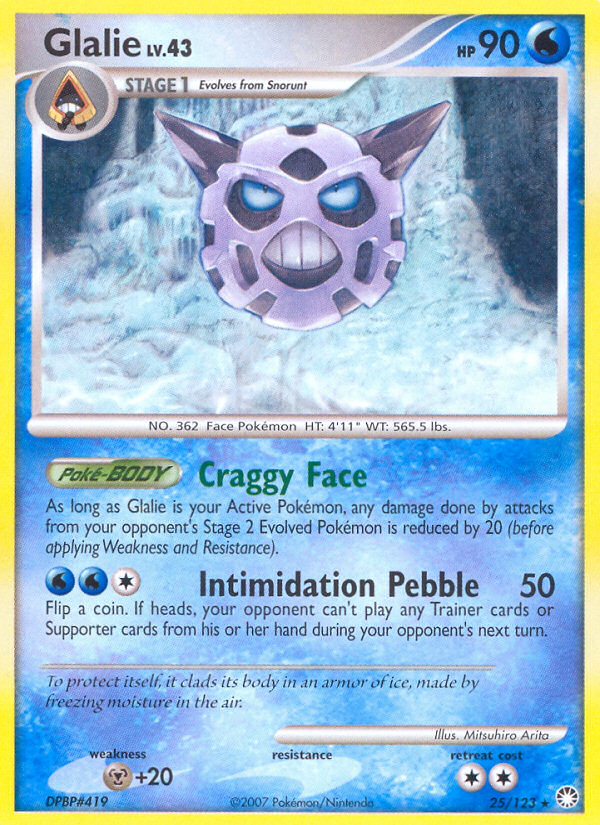 Glalie (25/123) [Diamond & Pearl: Mysterious Treasures] | Card Citadel