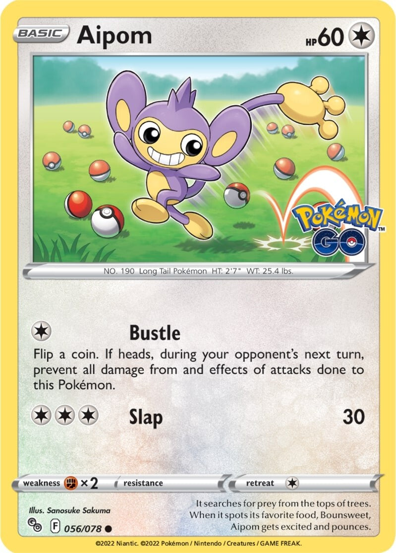 Aipom (056/078) [Pokémon GO] | Card Citadel