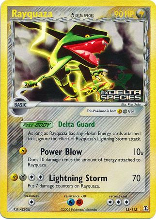 Rayquaza (13/113) (Delta Species) (Stamped) [EX: Delta Species] | Card Citadel