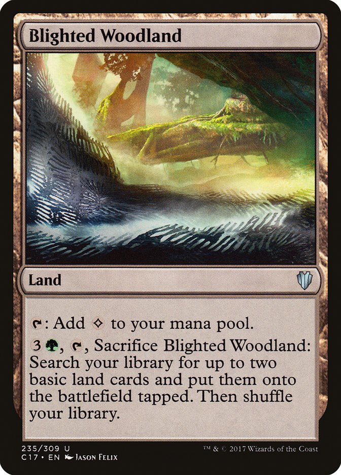 Blighted Woodland [Commander 2017] | Card Citadel