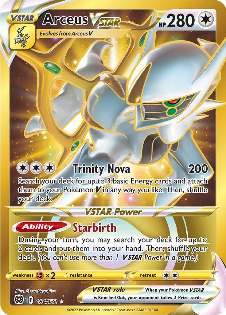 Arceus VSTAR (184/172) [Sword & Shield: Brilliant Stars] | Card Citadel