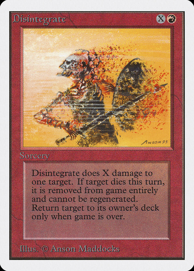 Disintegrate [Unlimited Edition] | Card Citadel