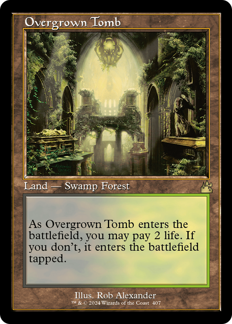 Overgrown Tomb (Retro) [Ravnica Remastered] | Card Citadel