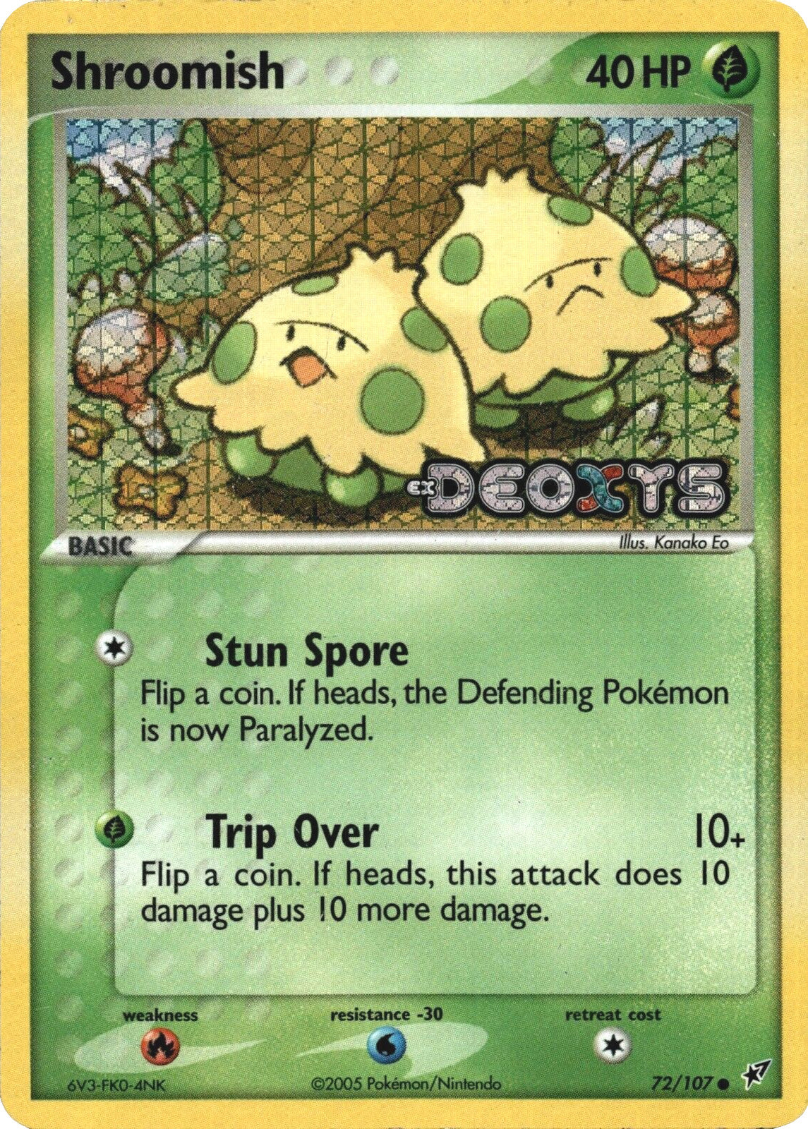 Shroomish (72/107) (Stamped) [EX: Deoxys] | Card Citadel