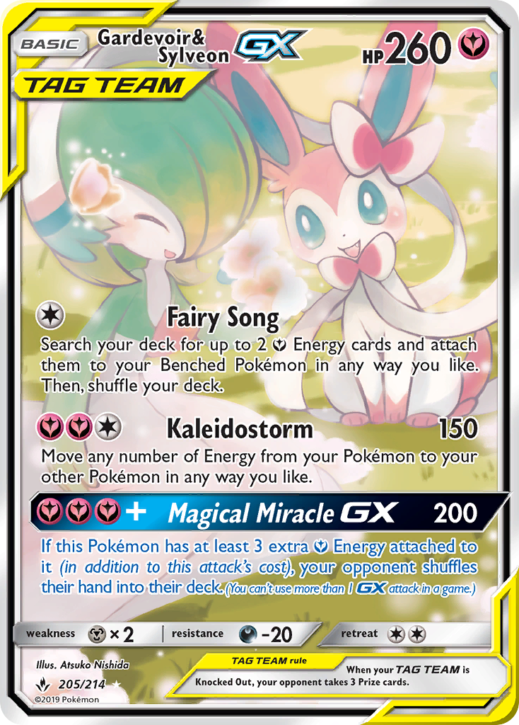 Gardevoir & Sylveon GX (205/214) [Sun & Moon: Unbroken Bonds] | Card Citadel