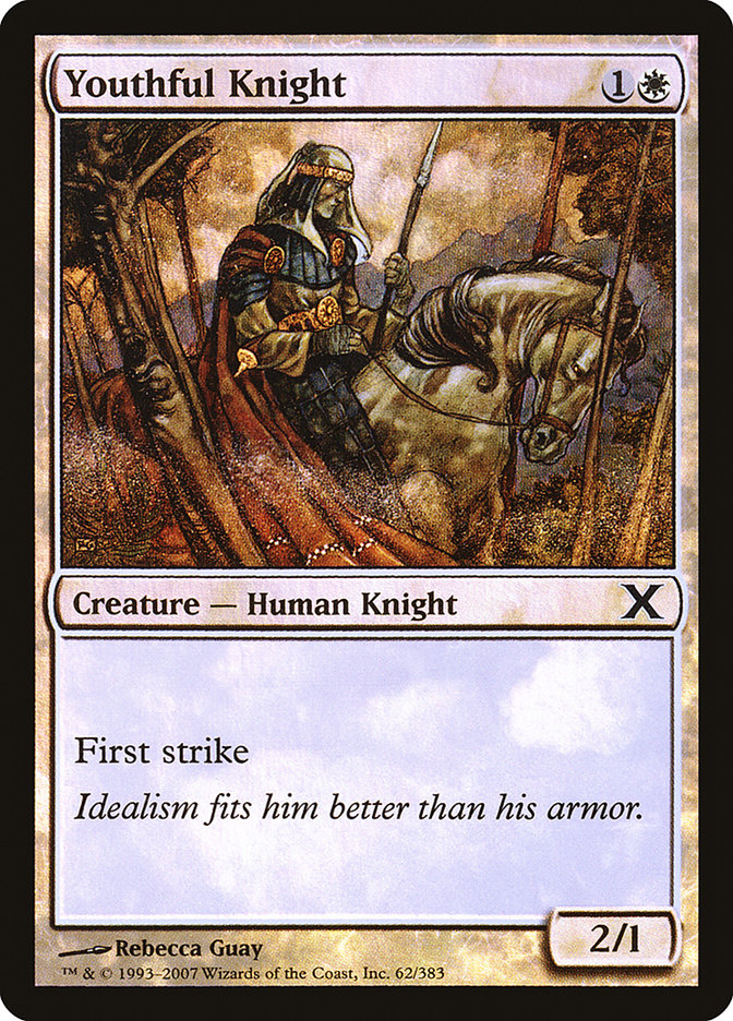 Youthful Knight (Premium Foil) [Tenth Edition] | Card Citadel