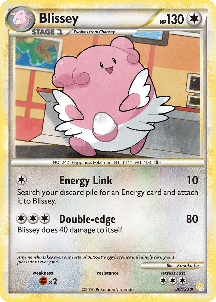 Blissey (36/123) [HeartGold & SoulSilver: Base Set] | Card Citadel