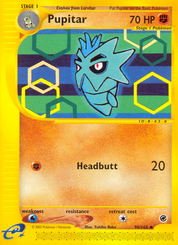 Pupitar (90/165) [Expedition: Base Set] | Card Citadel