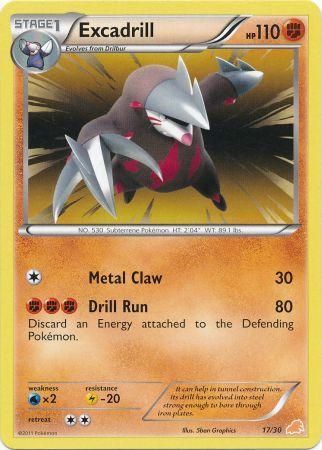 Excadrill (17/30) [Black & White: Trainer Kit - Excadrill] | Card Citadel