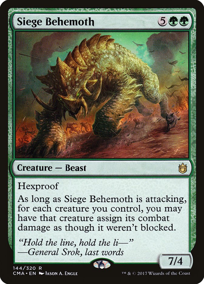 Siege Behemoth [Commander Anthology] | Card Citadel