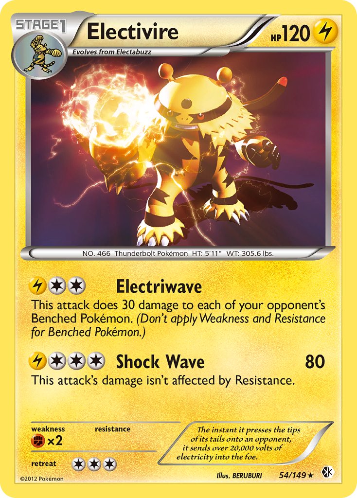 Electivire (54/149) (Cosmos Holo) (Blister Exclusive) [Black & White: Boundaries Crossed] | Card Citadel