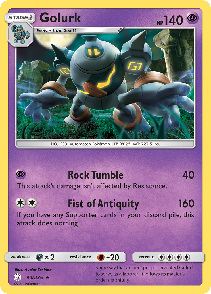 Golurk (90/236) [Sun & Moon: Cosmic Eclipse] | Card Citadel