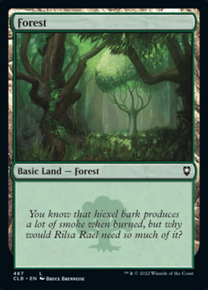 Forest (467) [Commander Legends: Battle for Baldur's Gate] | Card Citadel