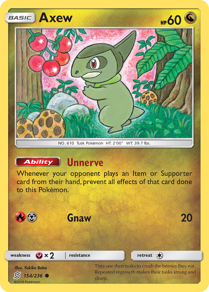 Axew (154/236) [Sun & Moon: Unified Minds] | Card Citadel