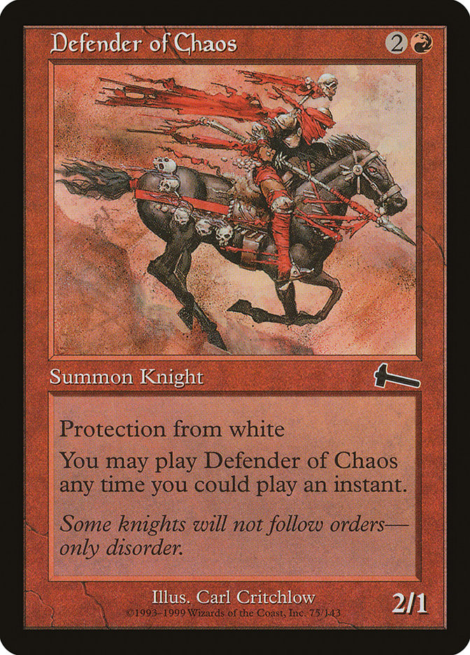 Defender of Chaos [Urza's Legacy] | Card Citadel