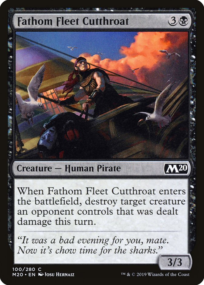 Fathom Fleet Cutthroat [Core Set 2020] | Card Citadel