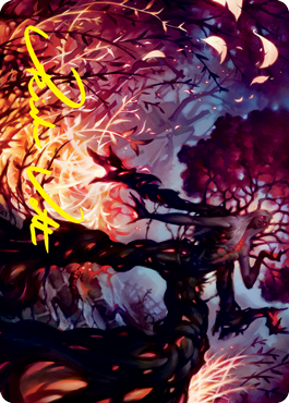 Splendid Reclamation Art Card (Gold-Stamped Signature) [Innistrad: Crimson Vow Art Series] | Card Citadel