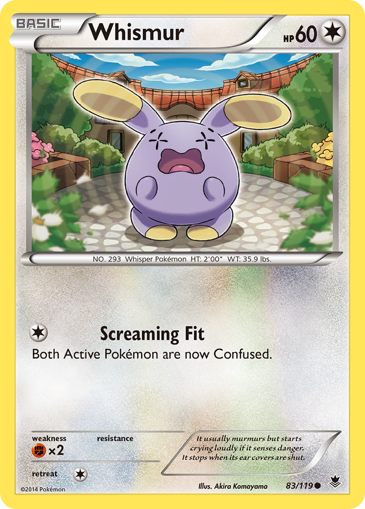 Whismur (83/119) [XY: Phantom Forces] | Card Citadel