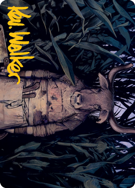 Fleshtaker Art Card (Gold-Stamped Signature) [Innistrad: Midnight Hunt Art Series] | Card Citadel