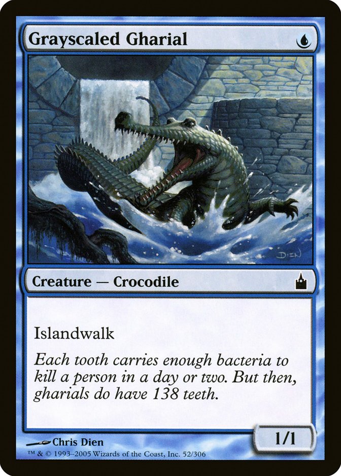 Grayscaled Gharial [Ravnica: City of Guilds] | Card Citadel