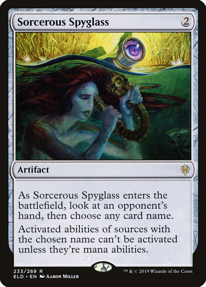 Sorcerous Spyglass [Throne of Eldraine] | Card Citadel