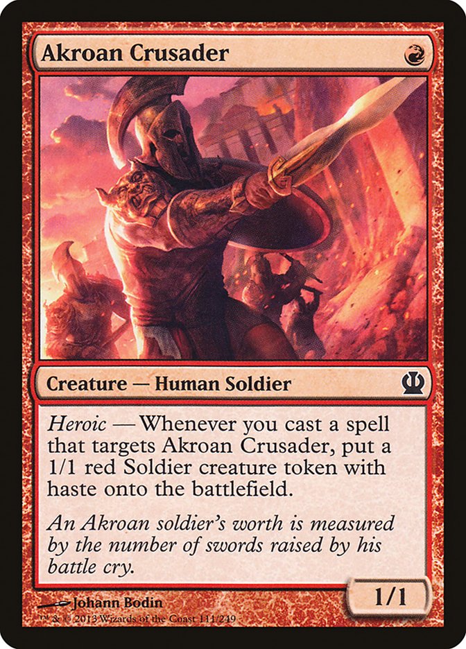 Akroan Crusader [Theros] | Card Citadel