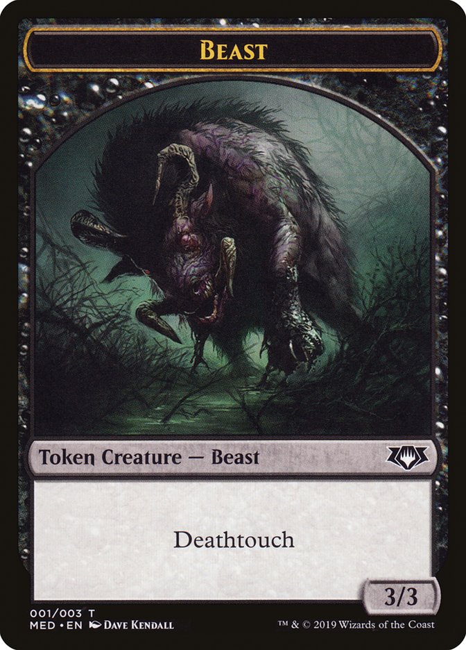 Beast Token [Mythic Edition: War of the Spark] | Card Citadel