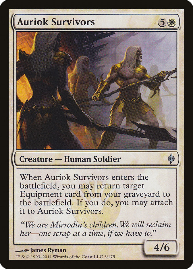 Auriok Survivors [New Phyrexia] | Card Citadel